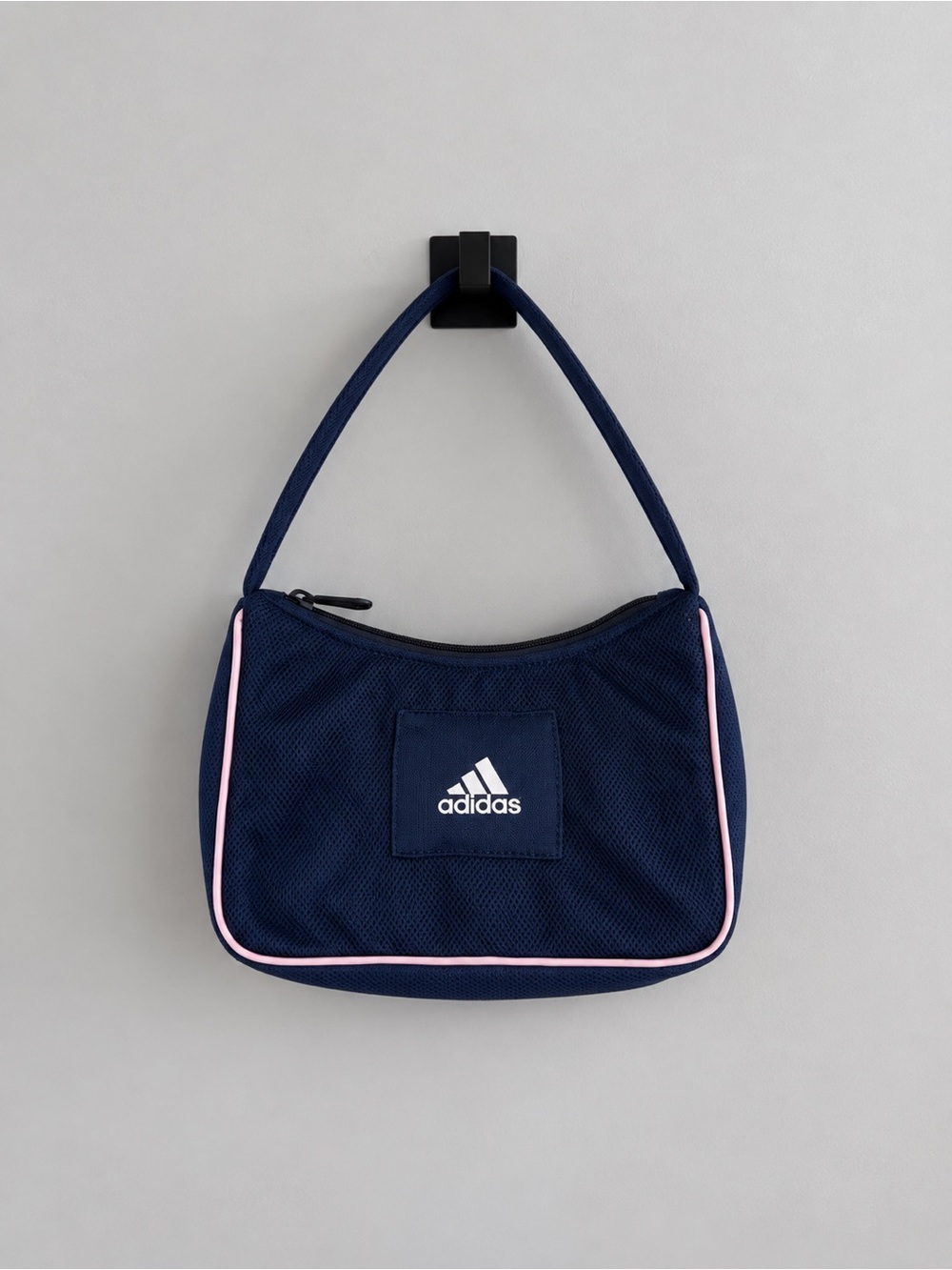 Vintage Y2K Adidas Mini Shoulder Bag – Navy Blue & Baby Pink